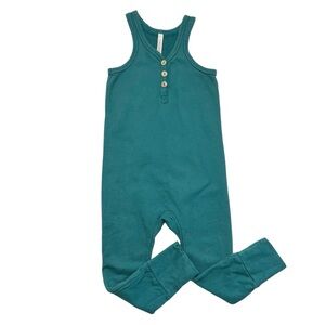 Childhoods Green Tank Henley Romper